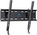 PERLESMITH Tilting TV Wall Mount Bracket Low Profile for Most 23-60 inch LED LCD OLED, Plasma Flat Screen TVs with VESA 400x400mm Weight up to 115lbs, Fits 16" Wood Stud