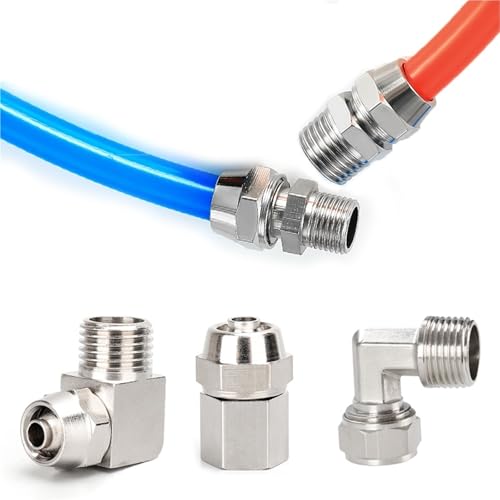 Conector rápido para manguera de aire con rosca de cobre para sistemas neumáticos