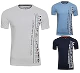 Aus angenehmer Baumwolle JACK & JONES Herren JCOSTRUCTURE Tee SS Crew Neck T-Shirt, 3er Set 2, XL