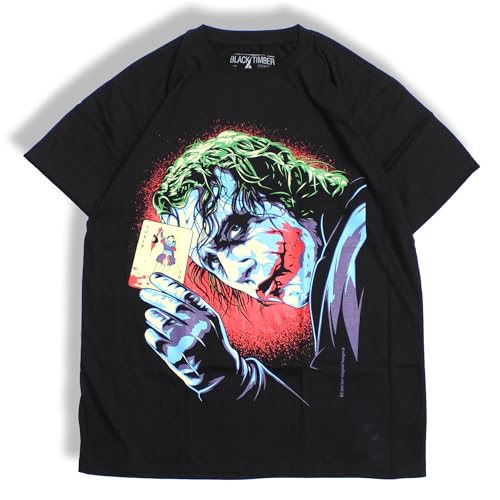 ジョーカー プリント 半袖シャツ Lサイズ joker シャツ 「JOKER」総柄プリント オーバーサイズオープン