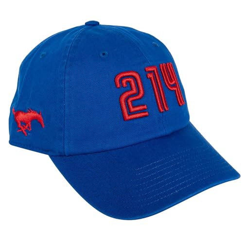 Gorra bordada SMU Mustangs azul ajustable miniatura 1