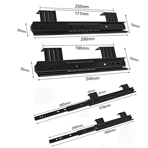 Guías metálicas para cajones de 240mm y 290mm for computadora de escritorio 3
