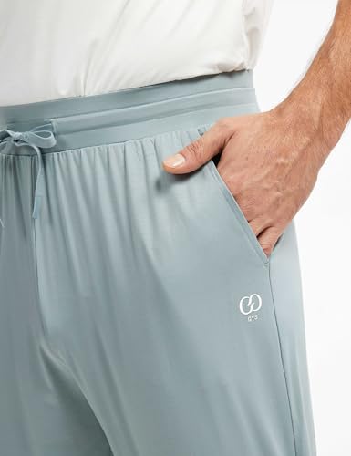 GYS Men's Pajama Pants Bamboo Viscose Soft Joggers Sleep Bottoms with Drawstring and Pockets3