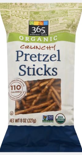 Image of 365 by Whole Foods Market, Organic Mini Pretzel Sticks, 8 Ounce (Pack of 3)