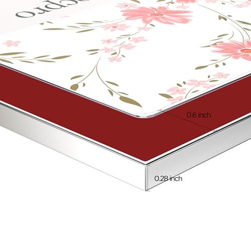 Image of eletecpro 4x6 Enamel Picture Frame with Real Glass Cover, Cute Photo Frame with Silver Metal Edge, Horizontal and Vertical Display Pictures 4 by 6 for Tabletop and Wall Decor, Red, 1 Pack