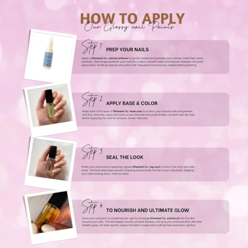 Image of Ellement Hi-Tea Nail Polish 10 ML | Soft Mauve Purple Nail Colour | High Gloss Salon Finish | Quick Dry Smooth Application | Long Lasting Chip Resistant Wear | Vegan Nail Paint for Everyday Modern Styling