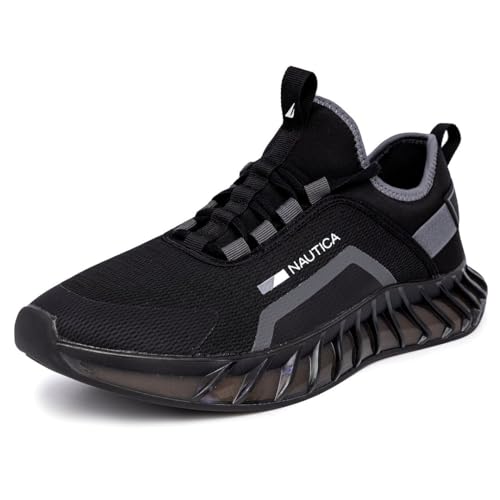 Image of Nautica Men's Casual Fashion Sneakers - Lightweight Lace-Up Athletic Walking Shoes for Gym & Tennis, Comfortable