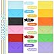 Briefumschläge Bunt -72 Stück 120 g/m², 12 Farben Farbige Umschläge -DIN B6-175 x 125 mm, Farbige Briefumschläge mit 3 Blatt Selbstklebende Aufklebern für Geburtstage, Hochzeiten, Weihnachten