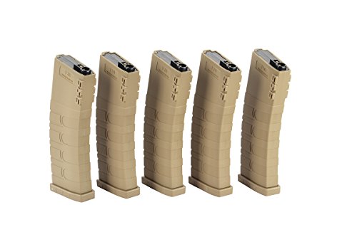 G&G 120 RD Mid-Cap Polymer Magazine Tan - 5 Pack