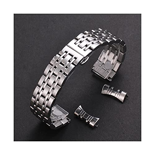 Bracelet de montre en acier inoxydable noir respirant à dégagement rapide 19mm