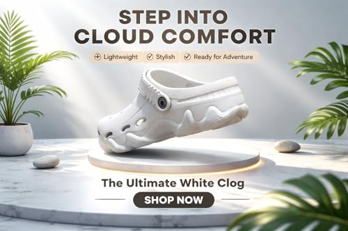 Image of TITTALS Clogs Ultra-Comfort Slip-On Clogs for Men & Women | Lightweight, Breathable, Anti-Skid Casual Sandals | All-Day Comfort Indoor /Outdoor Footwear
