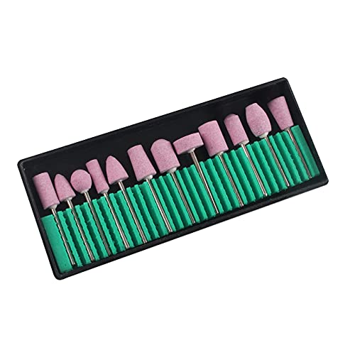 TouGod 12PCS brocas de taladro para manicura profesional, taladros para manicura, juego de brocas universales para uñas Cover