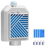 Indoor Dryer Vent, Indoor Dryer Vent Kit NO WATER Designed Safty Reminder Device Doesn't Leak Lint, Dust, with High Strength Nylon Filter, Polyester Fiber Filter x4, Dryer Vent Box for Electric Dryer