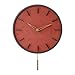 Produktbild NBJBK Pendel-Wanduhr, dekorative Wanduhr, Moderne Wanduhr mit Pendelbewegung, batteriebetrieben für Wohnzimmer, Schlafzimmer und Büro,G
