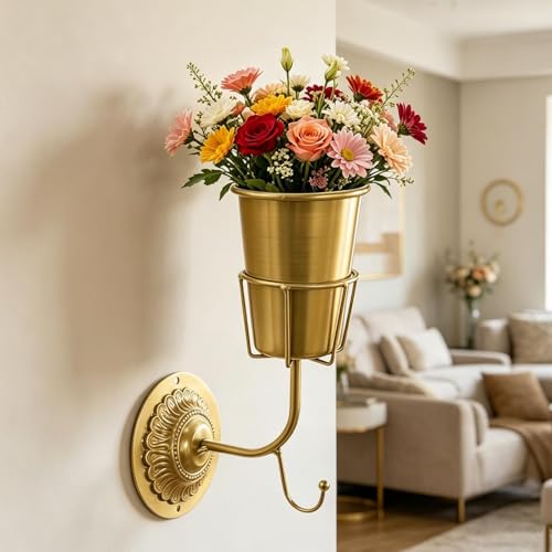 Vase à fleurs mural pour petit appartement et gain de place