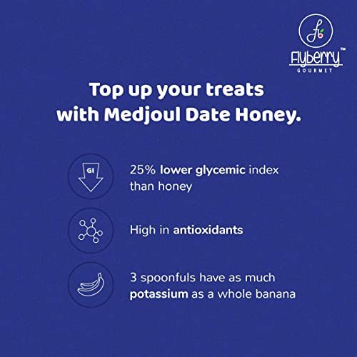 Image of Flyberry Gourmet Medjoul Date Syrup | Low GI | Sugarfree | 100% Natural | Alternative to Sugar, Honey & Jaggery | 325 g (Pack of 2)