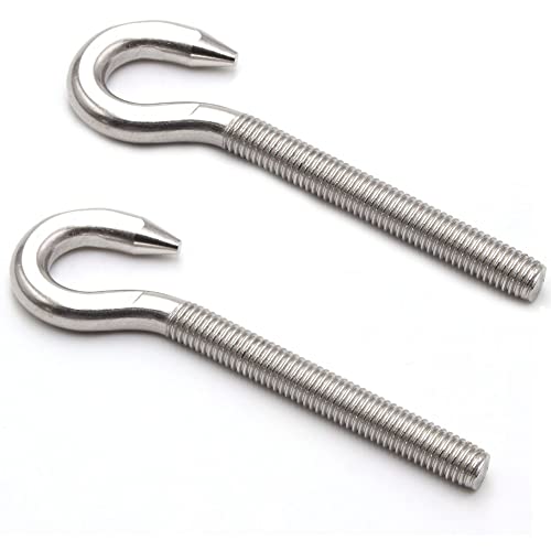 4 Bulloni a Gancio M8 Acciaio Inox 304