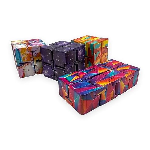 Fidget Infinity Cube, Cubo Mágico para alívio de estresse e ansiedade Infinity Cube, acessório portátil para criança Estampado com diversas opções