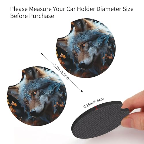 Portavasos para carro 2 piezas antideslizantes de neopreno miniatura 2