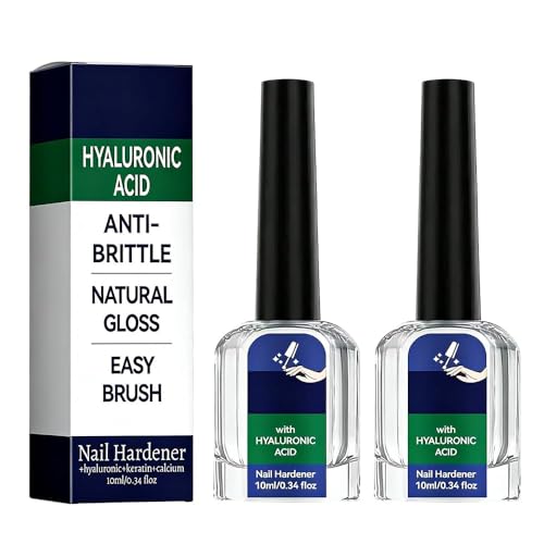 Gentle & Effective Natural Nail Repair Solution - Repairs CrackedCuticles Hyaluronic acid Anti-fracture natural luster Fast Absorbing for Manicures & Home Nail Cares
