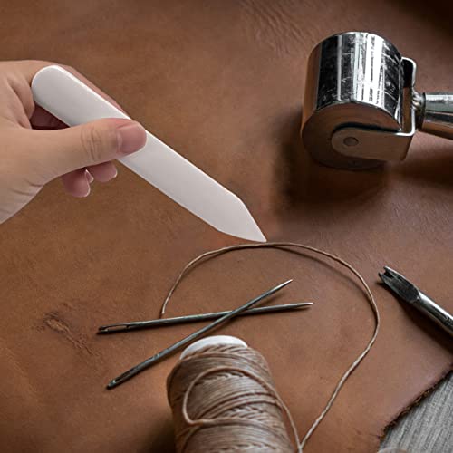 Real Bone Folder 2Pcs Paper Creaser Bookbinding Tool Scoring Kit For Letter Opener Paper Crafting Card Making Scrapbooking Origami Projects And Leather Crafts (B) #TOP3