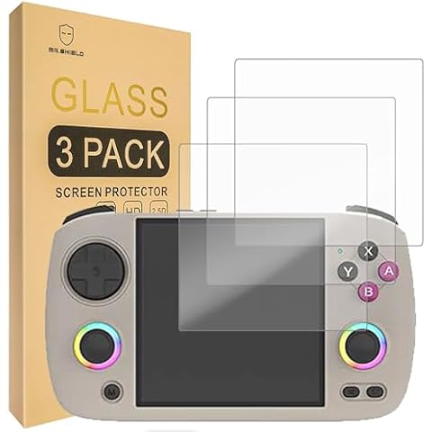 Mr.Shield Screen Protector compatible with Anbernic RG CubeXX [Tempered Glass] [3-Pack] [Japan Glass with 9H Hardness] Cover