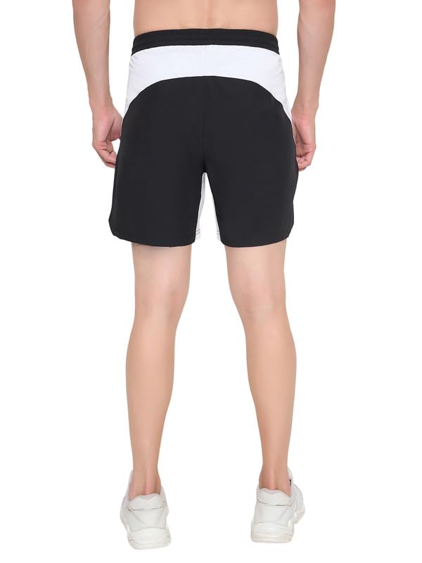 Image of John Players Colourblocked Running Shorts with Pocket