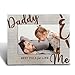FHUGX Dad Daddy Picture Photo Frames 5x7 - Dad Gifts from Daughter Son for Father's Day Birthday, Family Picture Frame for Dad and Me, Daddy Wooden Picture Frames