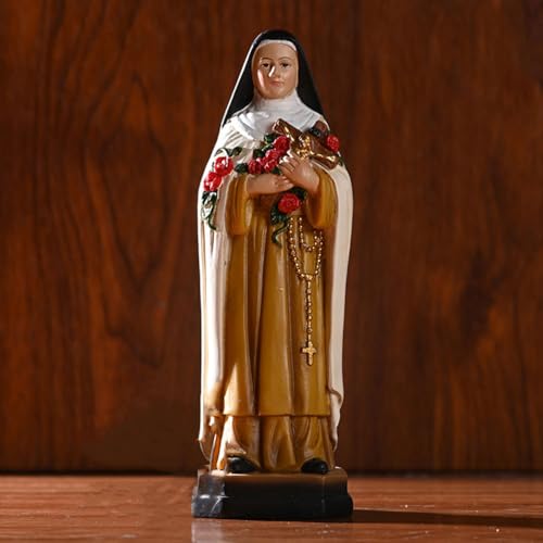 Estatua Católica de Santa Monja en Resina con Velo Negro miniatura 3