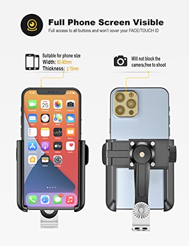 Grefay Soporte Teléfono Motocicleta Espejo Retrovisor Motocicleta con 360 ° - Imagen 4