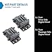 TRQ Front Engine Mount LH & RH Kit Pair Set of 2 Compatible with Chevrolet GMC SUV Truck