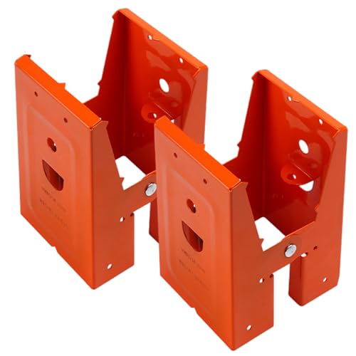 2Pcs Sawhorse Brackets, Woodworking Saw Horse Brackets for Chainsaws Cold Rolled Steel Sawhorse Holder Stand for 25° Opening Angle Wood Slot Saw Horses 2x4