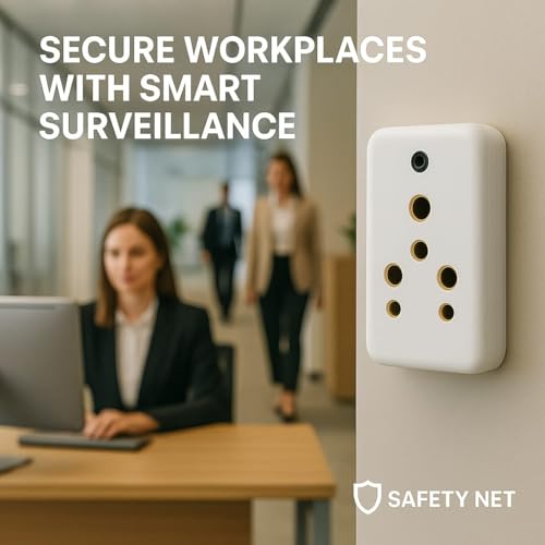 Image of SAFETYNET 1080P Full HD WiFi Security Camera | 24 /7 Continuous Power | iWFCam App Live View | Motion Detection | Loop Recording | Mobile & PC Monitoring (Plug Camera)