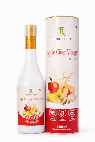 Image of Apple Cider Vinegar Juice Herbal Liquid Drink with Garlic Ginger Lemon Honey Arjun Chaal Natural Wellness Beverage for Men & Women 1000ml