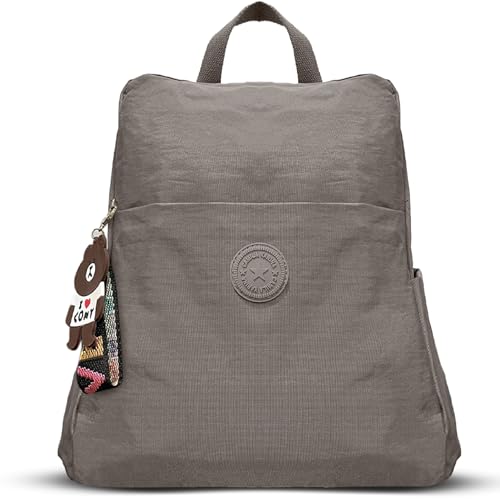 SAGATUS BOLSO MUJER | MOCHILA MUJER | Mochila Antirrobo Mujer | Impermeable | Diseño de Nylon | Bolsos de Mujer | TAUPE 2