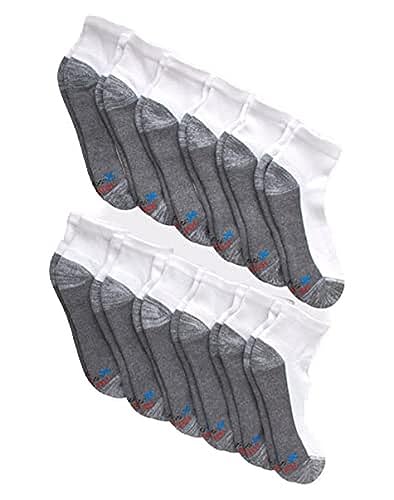 Image of Hanes Men's Socks, X-temp Cushioned Low Cut Socks, 12 & 14 Pair Packs