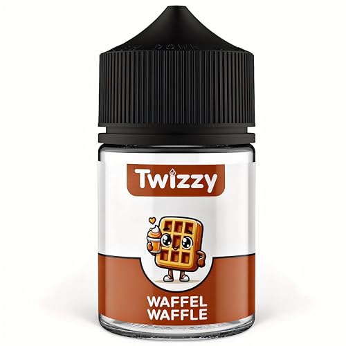 Twizzy Waffel Lebensmittelaroma - 60ml - Intensives Aroma – Ideal zum Backen, in Lebensmitteln & Getränken, auch für Vernebl., Nebelmasch., uvm.