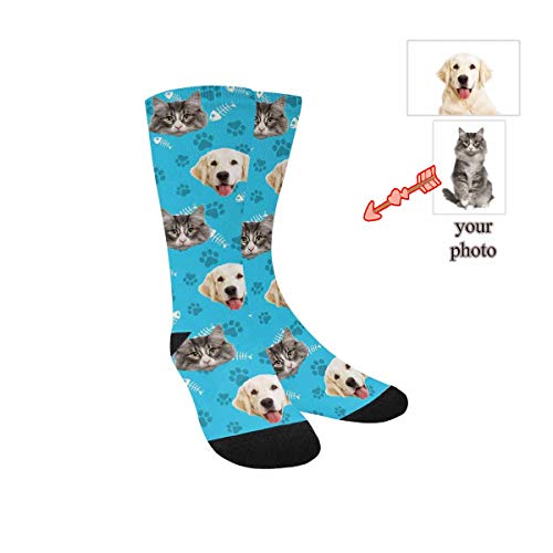 Custom Photo Print Socks Faces Design Kid's Socks Birthday Gifts2