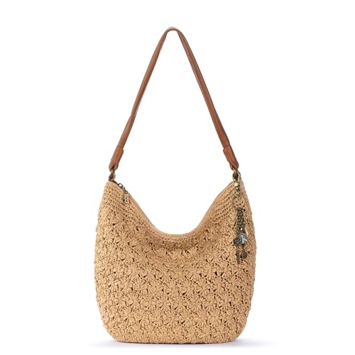 Image of The Sak Sequoia Hobo Bag - Hand Crochet Large Women's Purse for Everyday & Travel - Durable Handbag & Tote With Zipper Pocket