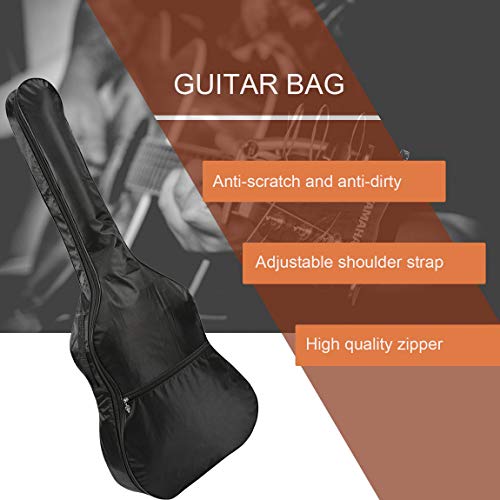 SeniorMar Sac de rangement pour guitare 41 pouces étanche 420D en nylon pour guitare acoustique Housse de protection… - Les Beatles, Paul McCartney, John Lennon, RIngo Starr, George Harrison SeniorMar Sac de rangement pour guitare 41 pouces étanche 420D en nylon pour guitare acoustique Housse de protection… – Image 4
