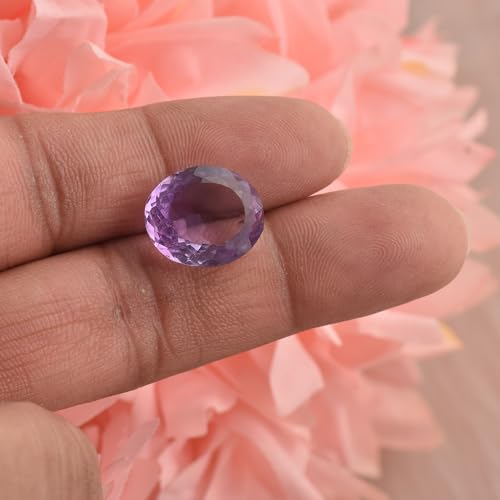 Image of Lmdprajapatis Certified Unheated Untreated 11.25 Ratti 10.75 Carat A+ Quality Natural Amethyst Loose Gemstone for Women and Men