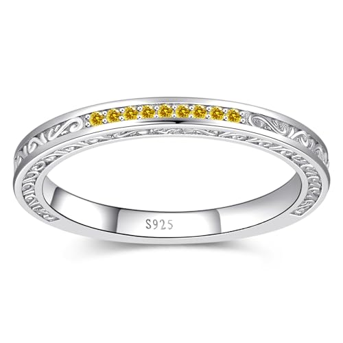 Image of Vintage Celtic Knot Women's Engagement Ring Sets 925 Sterling Silver /14K Gold Plated Stackable Wedding Bands Rings AAAAA Cubic Zirconia Women Bridal Sets Wedding Ring Band Width 1.8mm Size 5-9