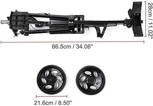 ZAANU Golf Push Cart Foldable Golf Trolley 2 Wheel,Hand Push Golf Cart with Brake Multi-Function Scoreboard Golf Buggy for Outdoor Travel Home Sport Exercising (Black) - Image 6