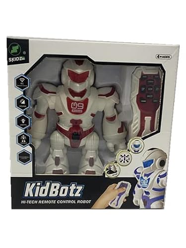 Skidz Rc Remote Control Smart Robot Toy For Kids, Flexible Head & Arms, Dance Moves, Music And Lights, Programmable Remote Control Smart Interactive Robotic Toy Gift For Toddlers Ages 4 5 6 7 8 (Red) #TOP6