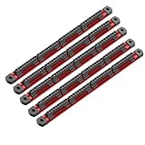 Protection fiable des outils : ce porte-embout magnétique est conçu avec une construction en aluminium et une structure de rail coulissant pour garder chaque bit fermement sécurisé pendant le stockage et le transport, réduit la perte et les dommages tout en assurant des outils protégés et prêts à être utilisés quotidiennement