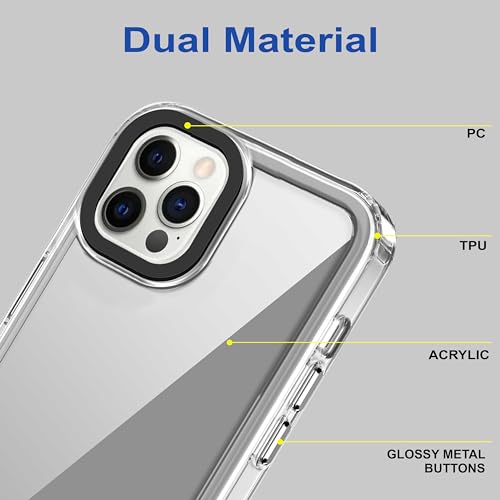 amazon basics Back Case Cover for iPhone 12 Pro (TPU + PC_Transparent) 6 41qiIYi3ssL