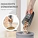 Candy Corded Stick Vacuum Cleaner, Powerful Suction Handheld Vacuum with One-Click Dust Disposal, 3-in-1 Use for Hard Floor, Ceramic Tile, 0.8 Liters Capacity, Easy Clean