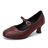 scarpe rosse tacco anni 50 ❤ Stili e occasioni: gli stivali eleganti con lacci da donna con tacco a gattino sono adatti per qualsiasi occasione elegante come feste, eventi, balli di fine anno, lavoro, vacanze, shopping, viaggi, Natale; possono essere un bel regalo di compleanno per tua figlia, moglie, madre, fidanzate, sorelle
