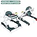 Kinder King Baby Walker with Music & Lights, 5 in 1 Baby Bouncer Activity Walker, Adjustable Height & Seat, Learning-Seated & Toddler Walk-Behind, Safety Bumper, Infant Walker Anti-Rollover, Green