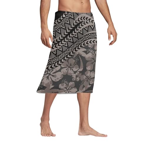 Men's Beachwear Samoan Male Wrap Skirt Lavalava Polynesian Pareo Hawaiian Casual Wear South Pacific Lap-Lap3
